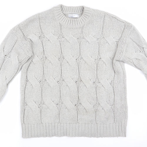 Papaya Womens Grey   Pullover Jumper Size M