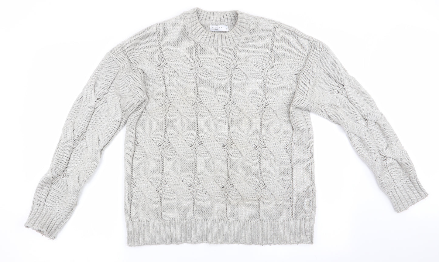 Papaya Womens Grey   Pullover Jumper Size M