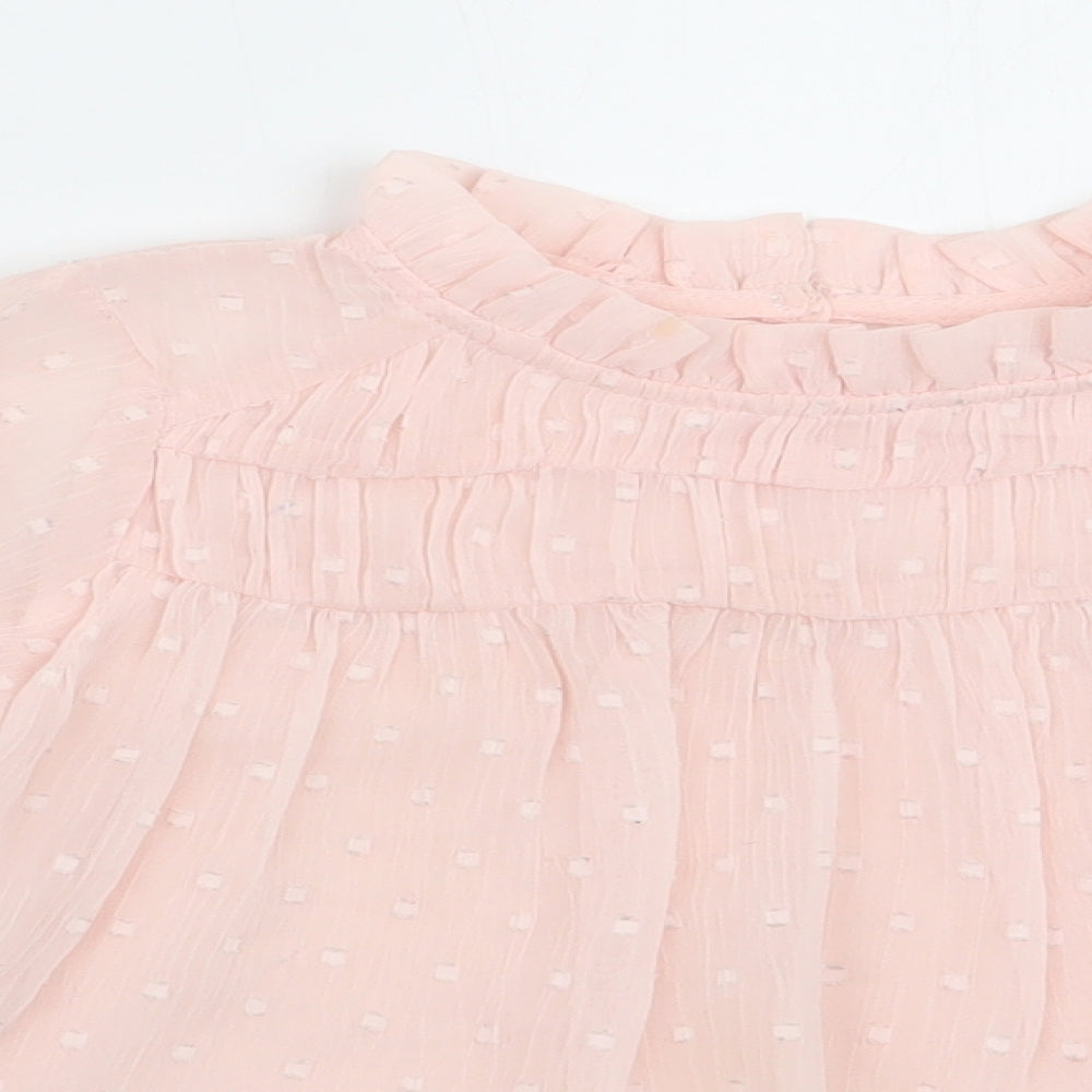 NEXT Girls Pink   Basic Blouse Size 4 Years  - Peach in Colour