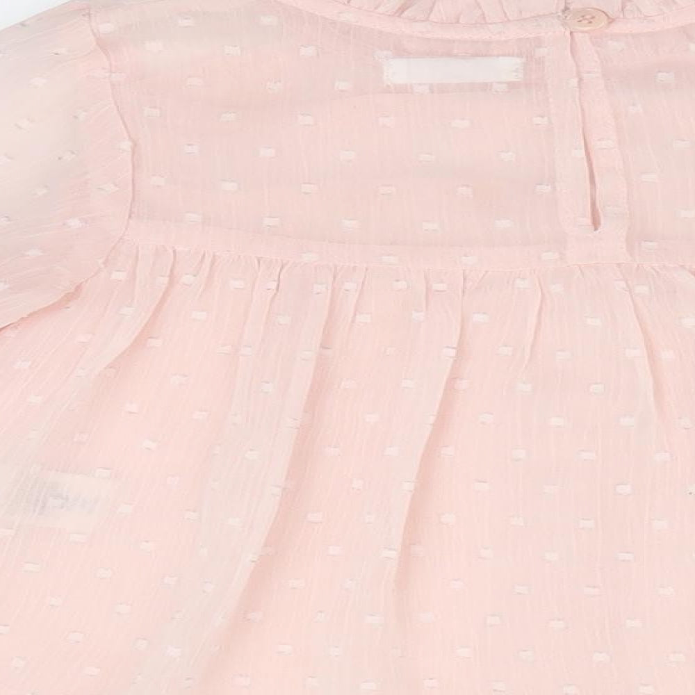 NEXT Girls Pink   Basic Blouse Size 4 Years  - Peach in Colour