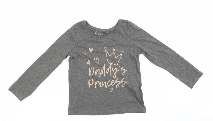 Primark Girls Green   Basic T-Shirt Size 3-4 Years  - Daddy's Princess