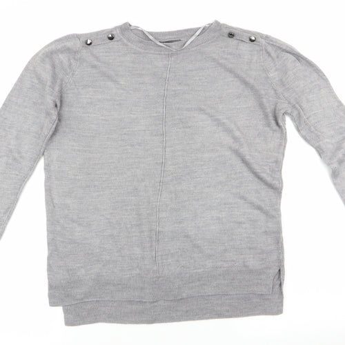 Primark Womens Grey   Pullover Jumper Size S