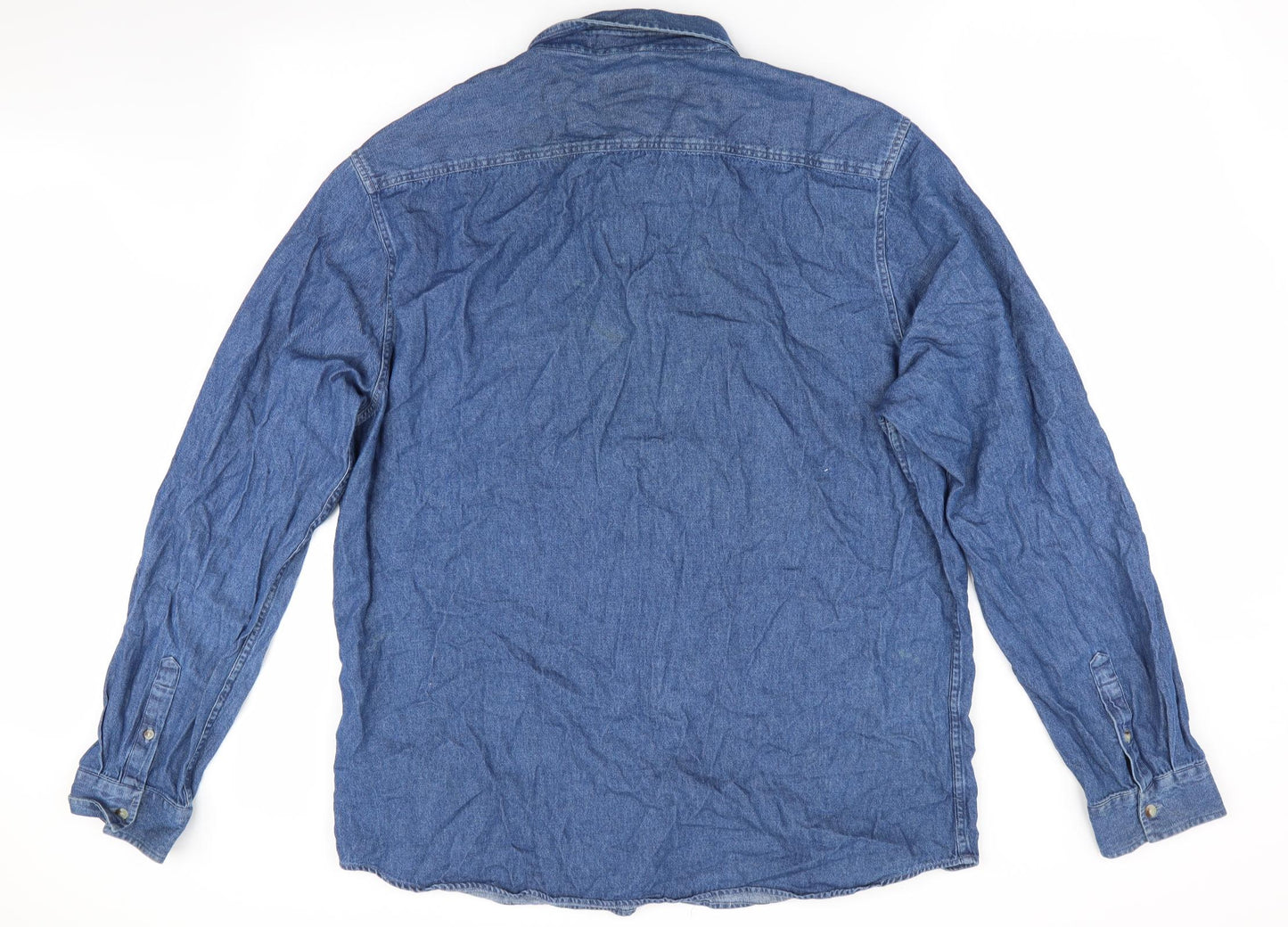 New Look Mens Blue    Button-Up Size XL  - Denim Shirt