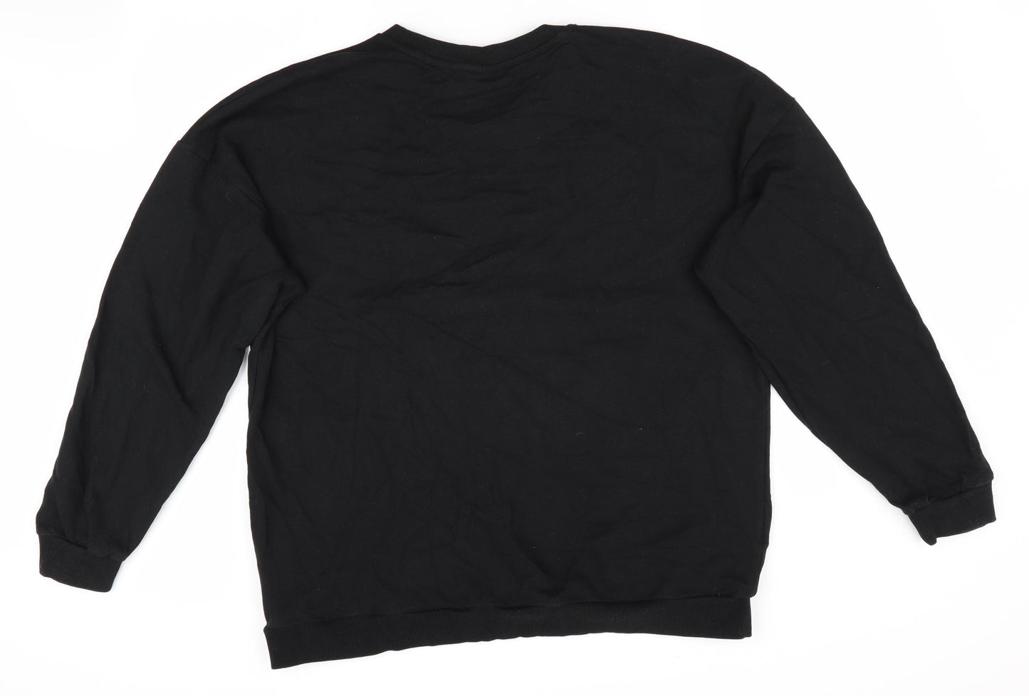 Disney Frozen Womens Black   Pullover Sweatshirt Size 18  - Let It Snow Frozen