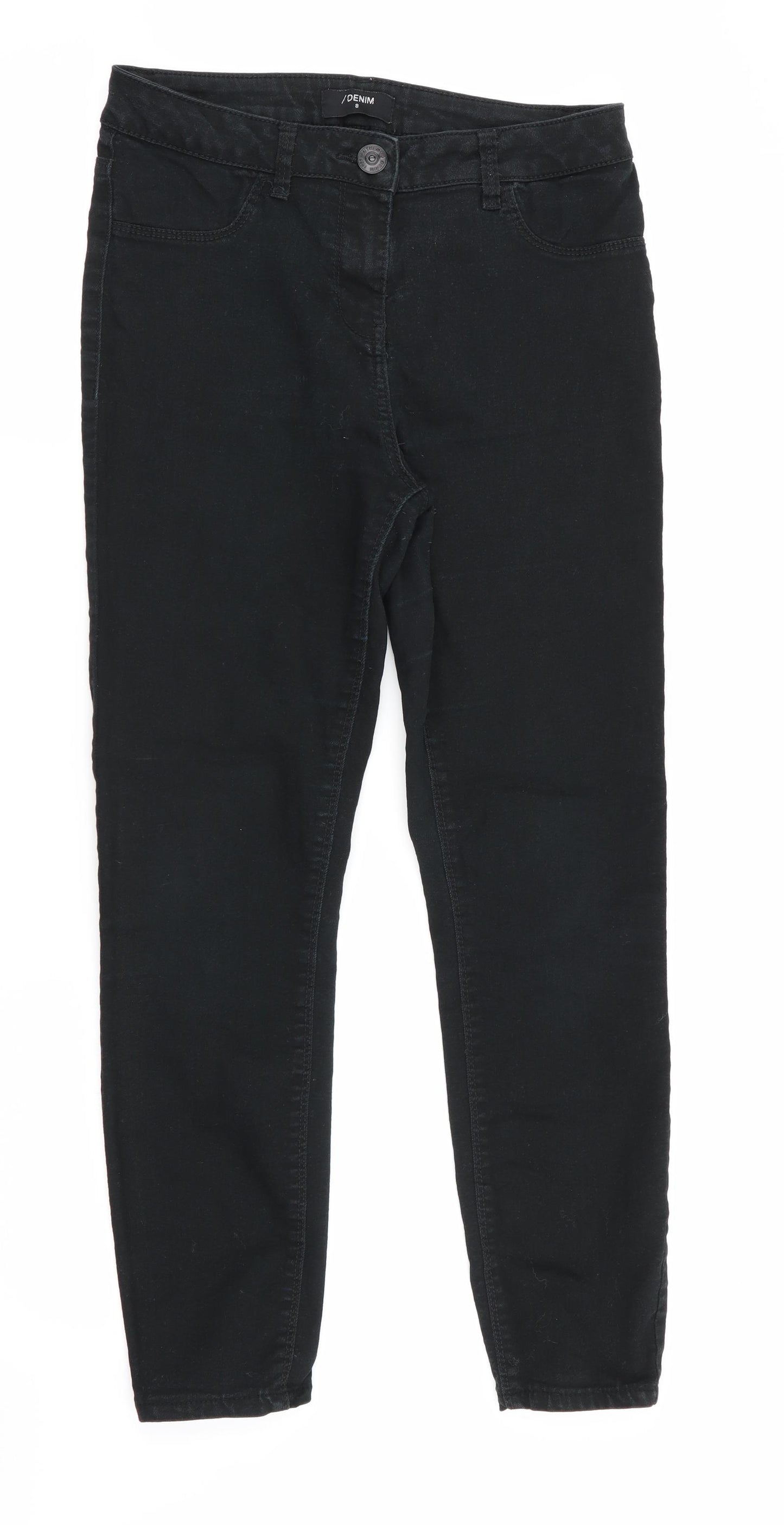 Denim Womens Black   Skinny Jeans Size 8 L25 in - cropped