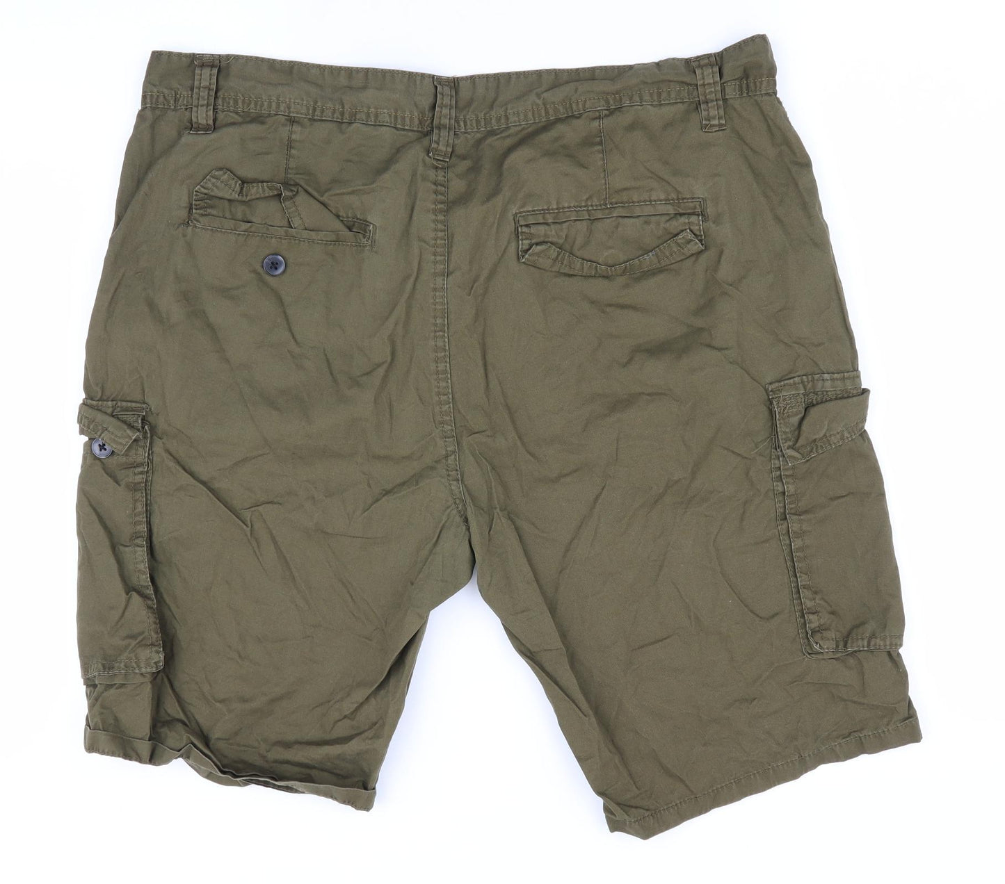 Cedar Wood State Mens Green   Cargo Shorts Size 34 in