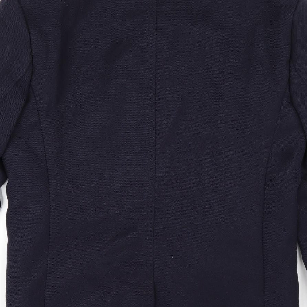 H&M Mens Blue   Overcoat Coat Size 36