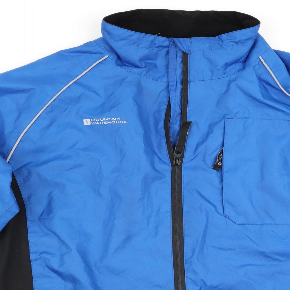Mountain Warehouse Mens Blue   Rain Coat Coat Size S  - Blue and Black