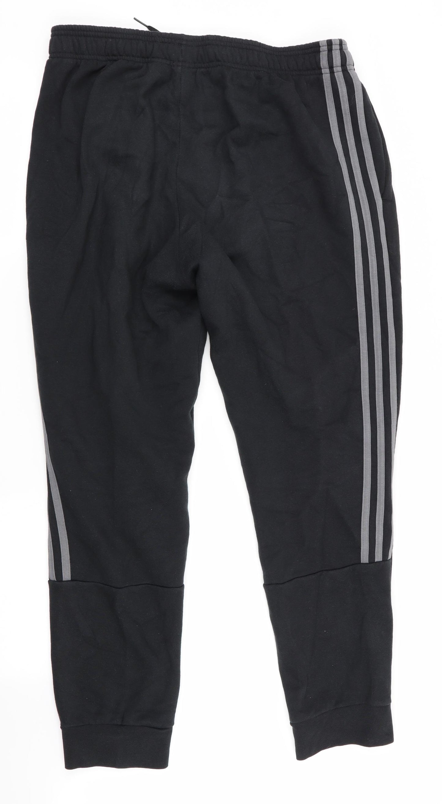 adidas Mens Blue   Jogger Trousers Size L L30 in - Side Leg Stripes