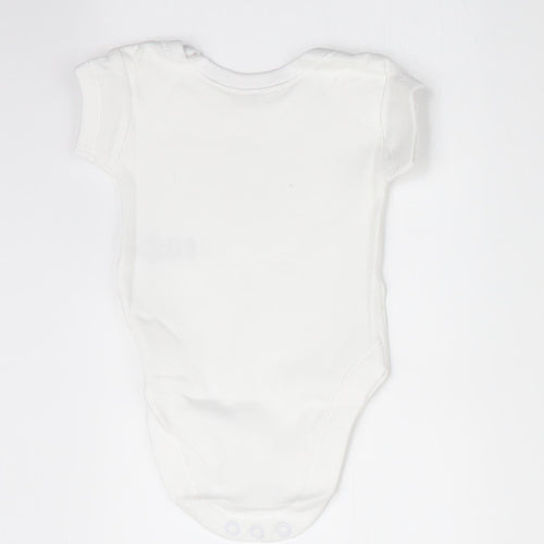 George Baby White   Romper One-Piece Size Newborn  - Tiny Baby