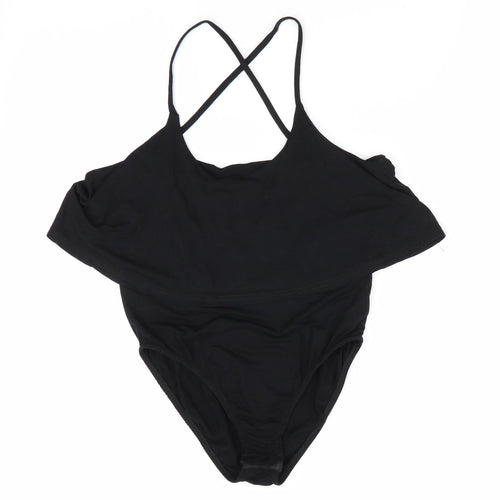 Missguided Womens Black   Bodysuit One-Piece Size 10