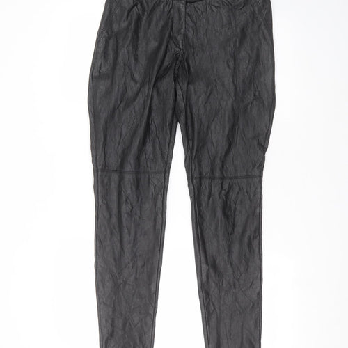 H&M Womens Black   Trousers  Size 12 L29 in