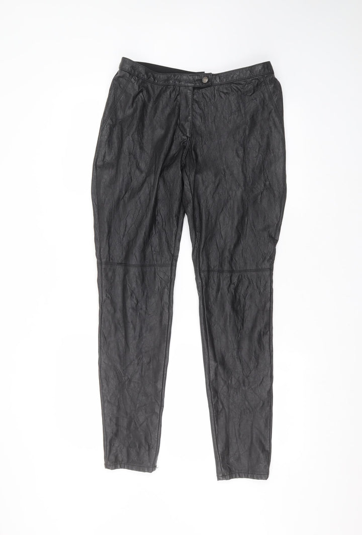 H&M Womens Black   Trousers  Size 12 L29 in