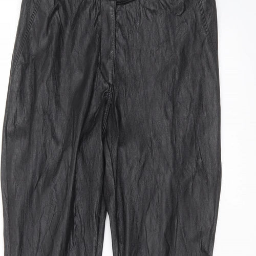 H&M Womens Black   Trousers  Size 12 L29 in