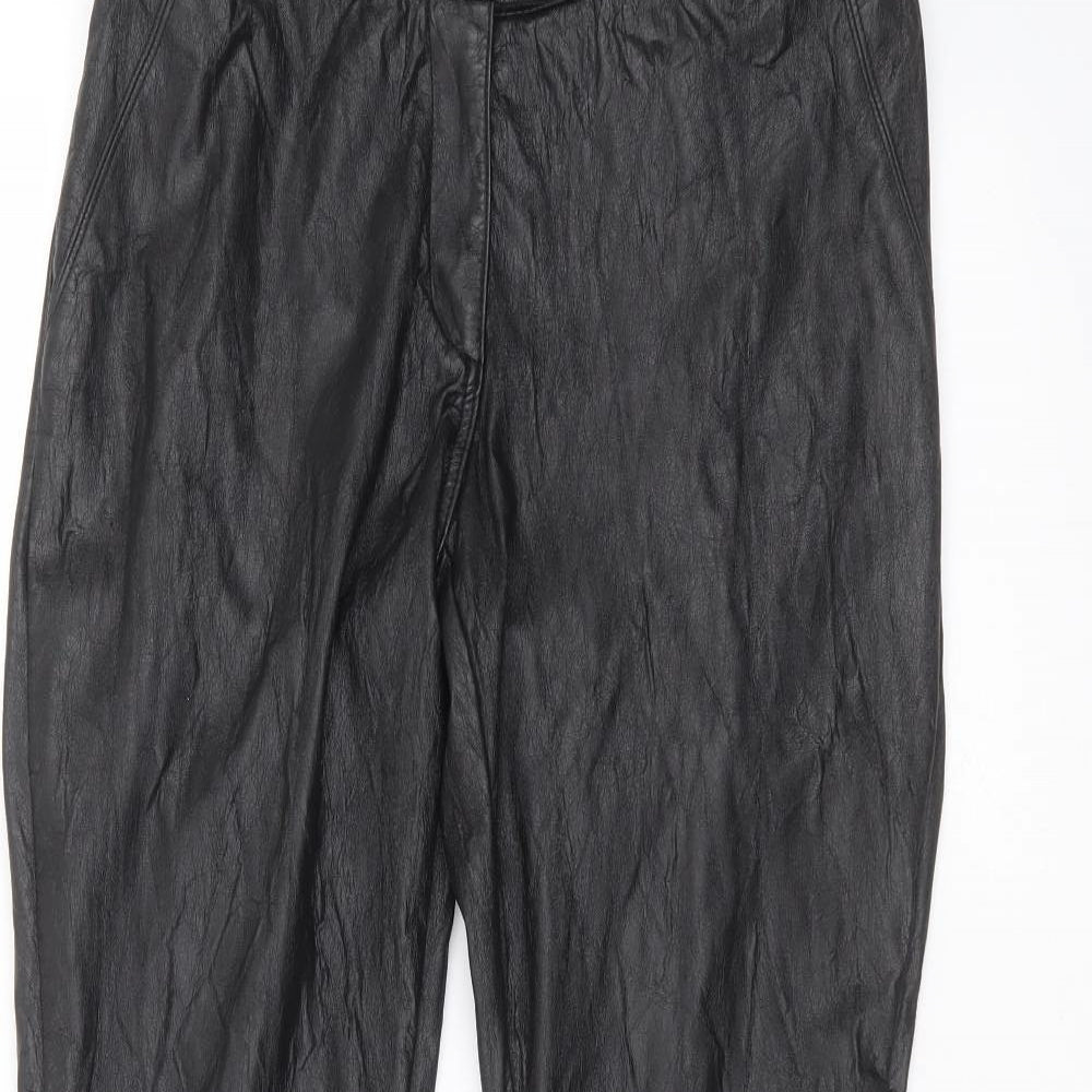 H&M Womens Black   Trousers  Size 12 L29 in