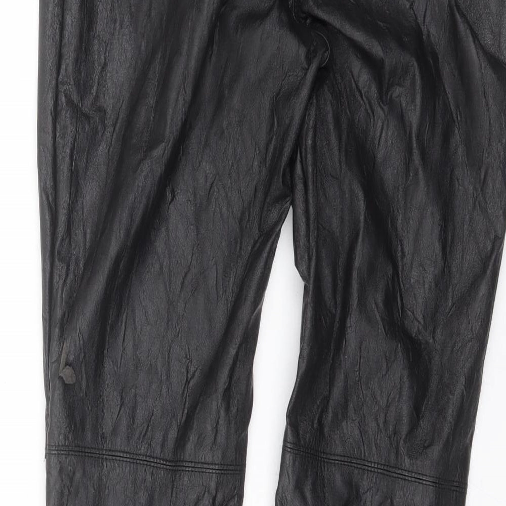 H&M Womens Black   Trousers  Size 12 L29 in