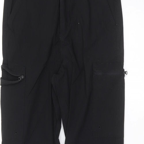 Mountain Warehouse Mens Black   Cargo Trousers Size 32 in L30 in