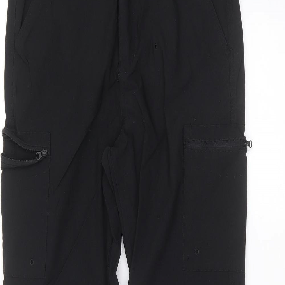 Mountain Warehouse Mens Black   Cargo Trousers Size 32 in L30 in