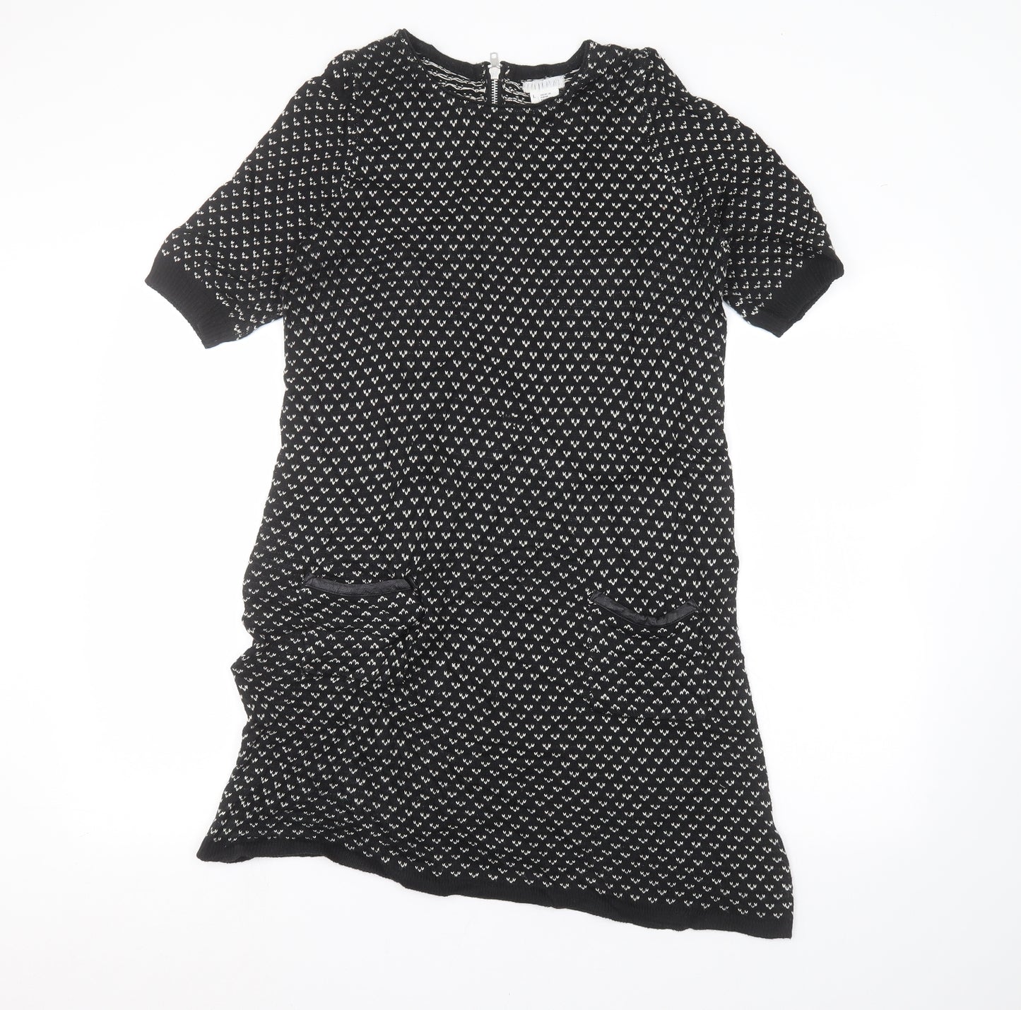 Cooperative Womens Black   T-Shirt Dress  Size L