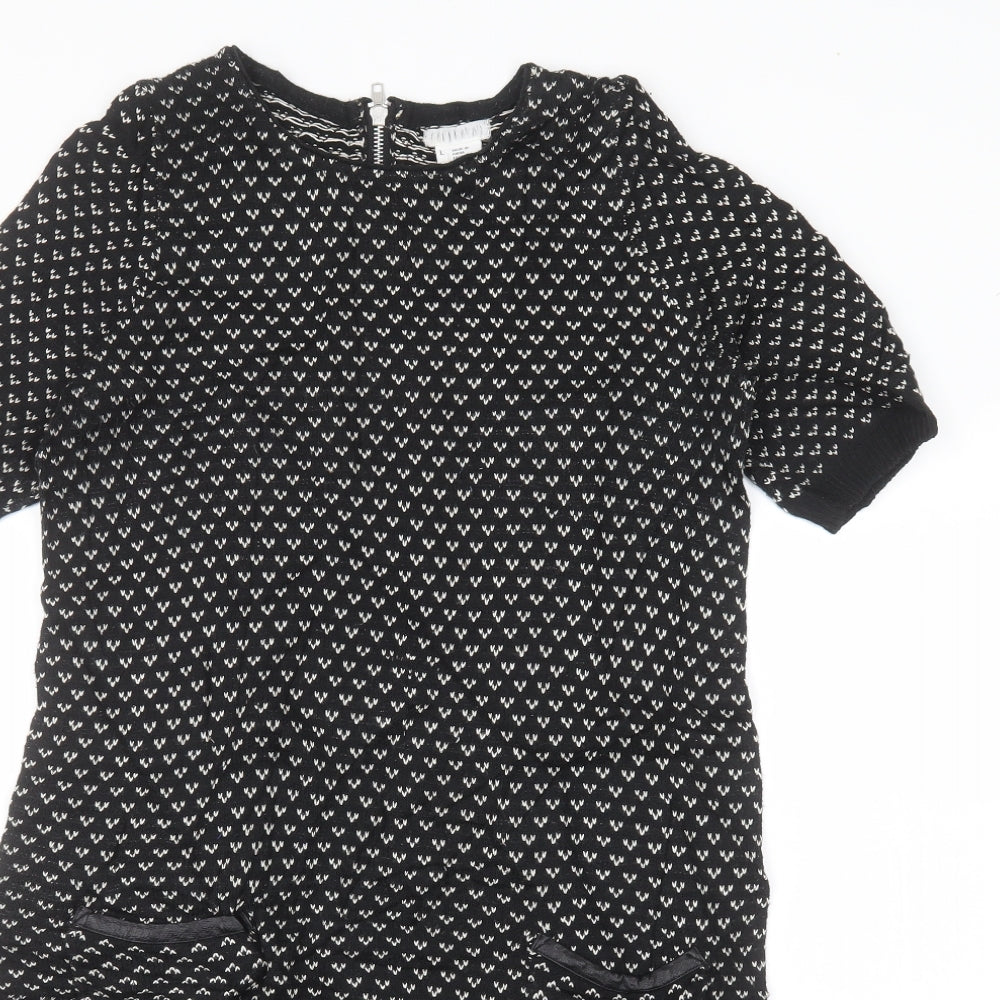 Cooperative Womens Black   T-Shirt Dress  Size L