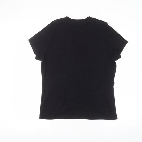 George Womens Black   Basic T-Shirt Size 18