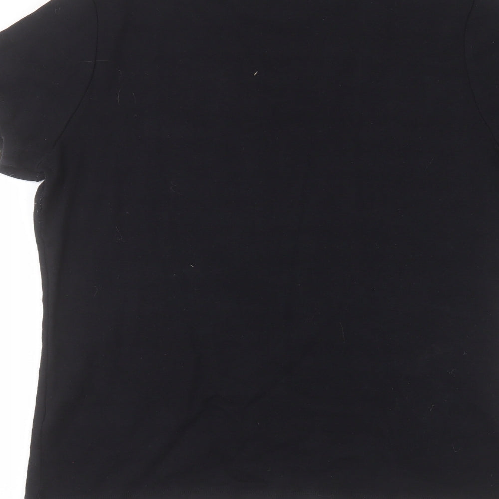 George Womens Black   Basic T-Shirt Size 18