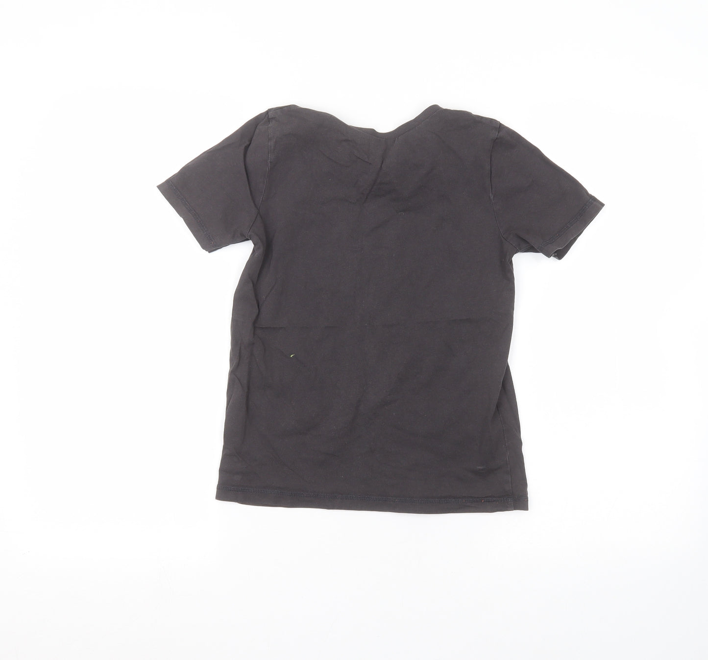 George Boys Black   Basic T-Shirt Size 8-9 Years