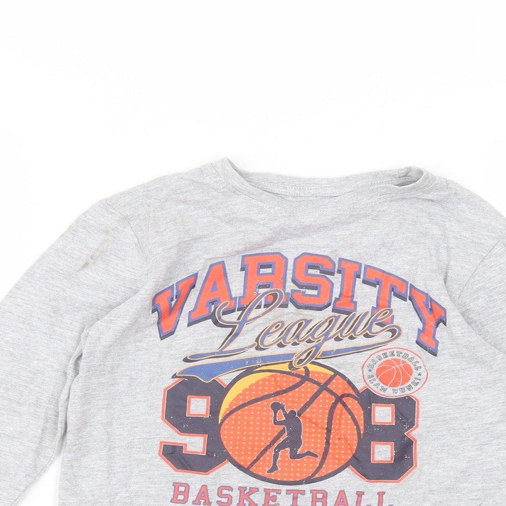 Primark Boys Grey   Basic T-Shirt Size 7-8 Years