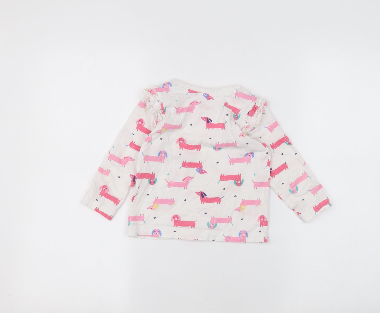 Matalan Girls White   Basic T-Shirt Size 3-4 Years