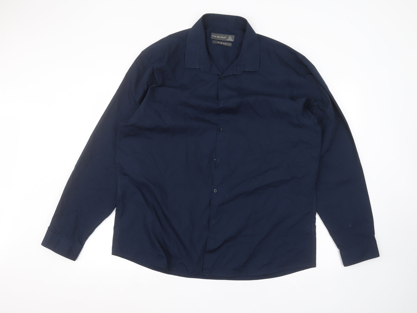 Primark Mens Blue    Dress Shirt Size 18
