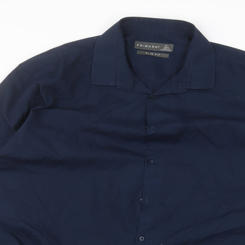 Primark Mens Blue    Dress Shirt Size 18