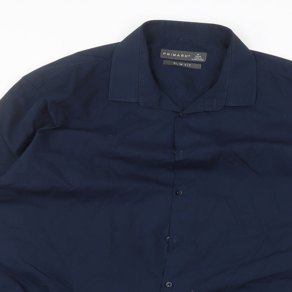 Primark Mens Blue    Dress Shirt Size 18
