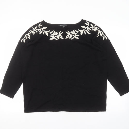 Bonmarché Womens Black   Pullover Jumper Size 16