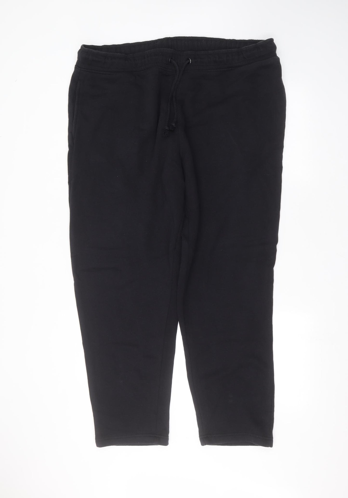 TU Mens Black   Sweatpants Trousers Size XL L28 in