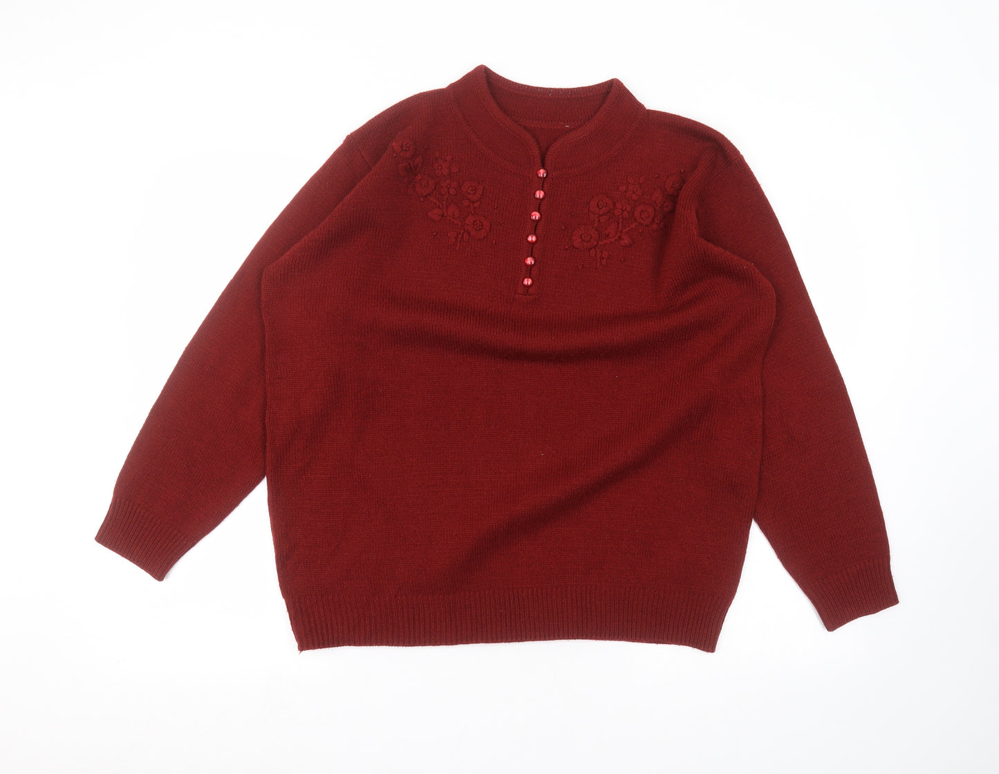 Preworn Womens Red   Pullover Jumper Size 18