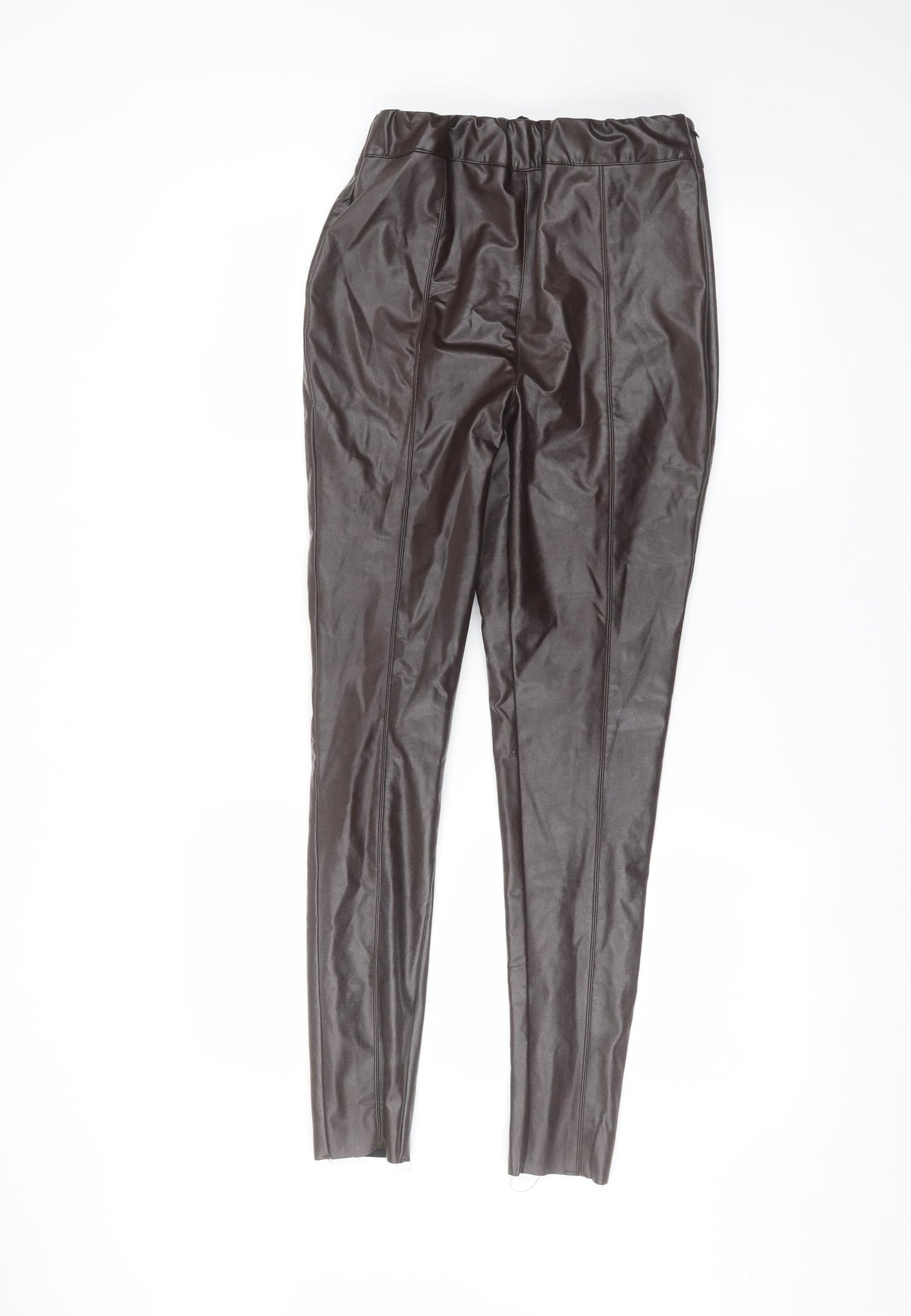 Boohoo Womens Brown   Trousers  Size 8 L28 in