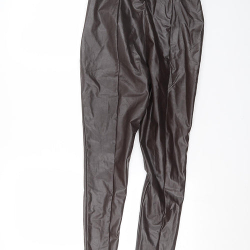 Boohoo Womens Brown   Trousers  Size 8 L28 in