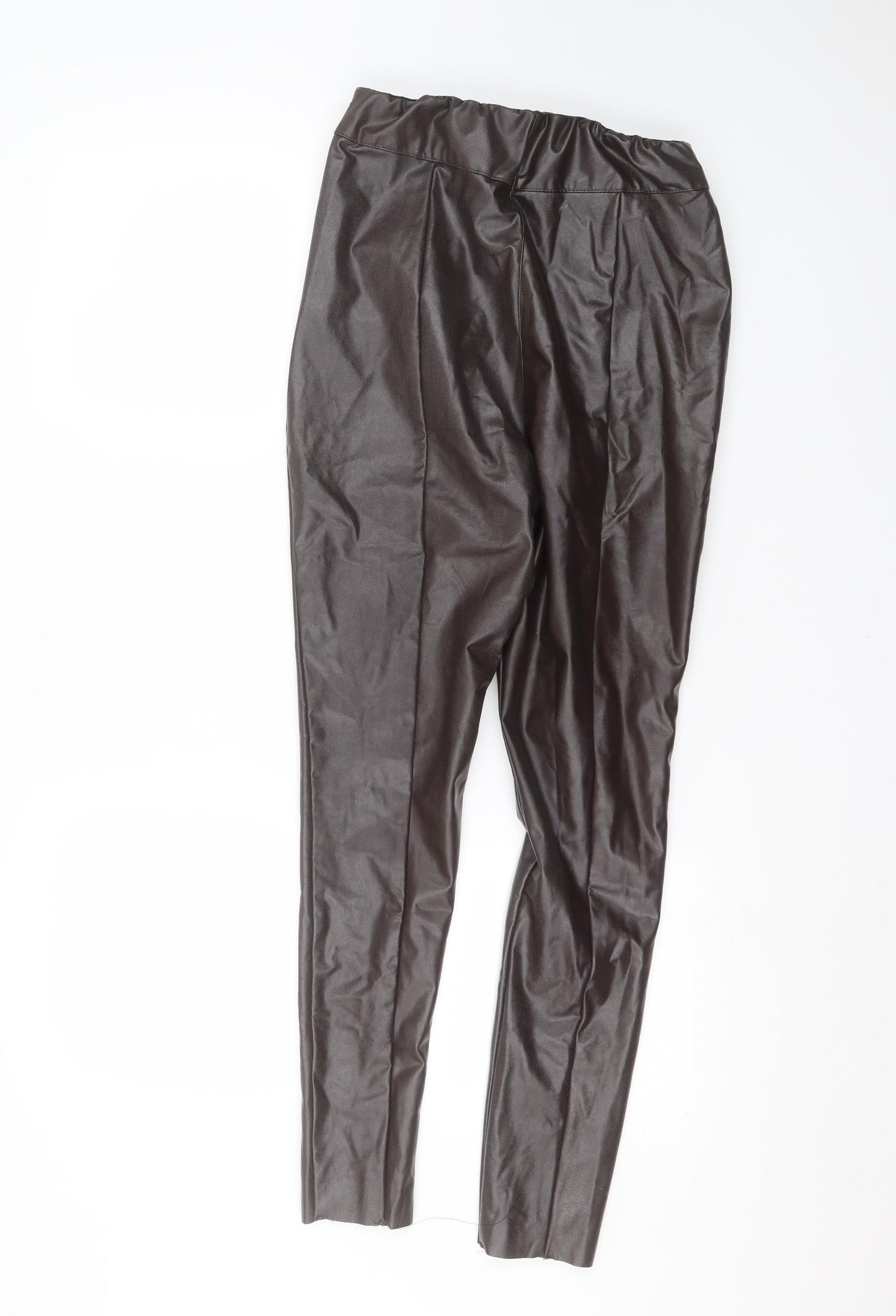 Boohoo Womens Brown   Trousers  Size 8 L28 in