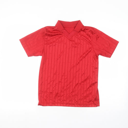 School life Boys Red   Basic Polo Size 8-9 Years