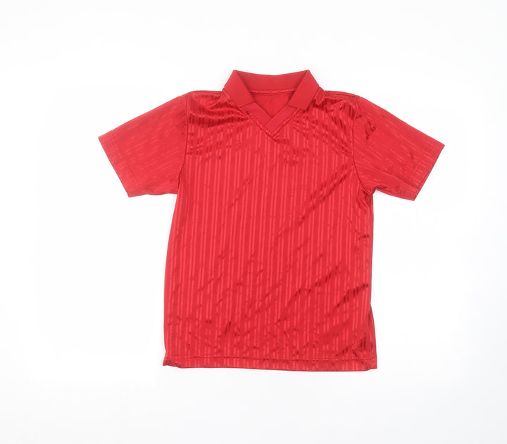 School life Boys Red   Basic Polo Size 8-9 Years