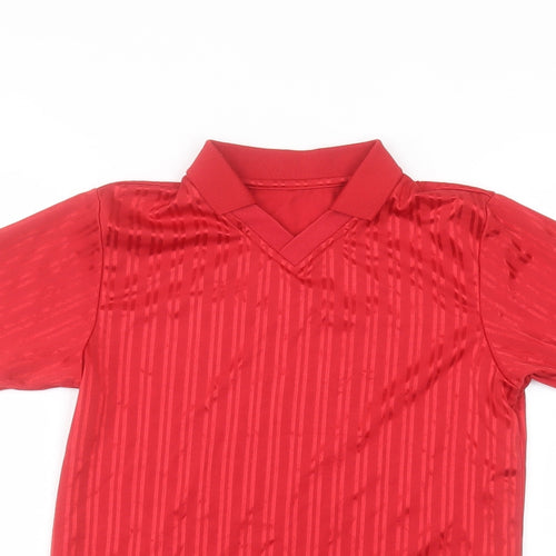 School life Boys Red   Basic Polo Size 8-9 Years