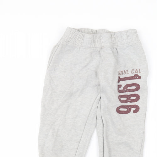SoulCal&Co Boys Grey   Sweatpants Trousers Size 13 Years