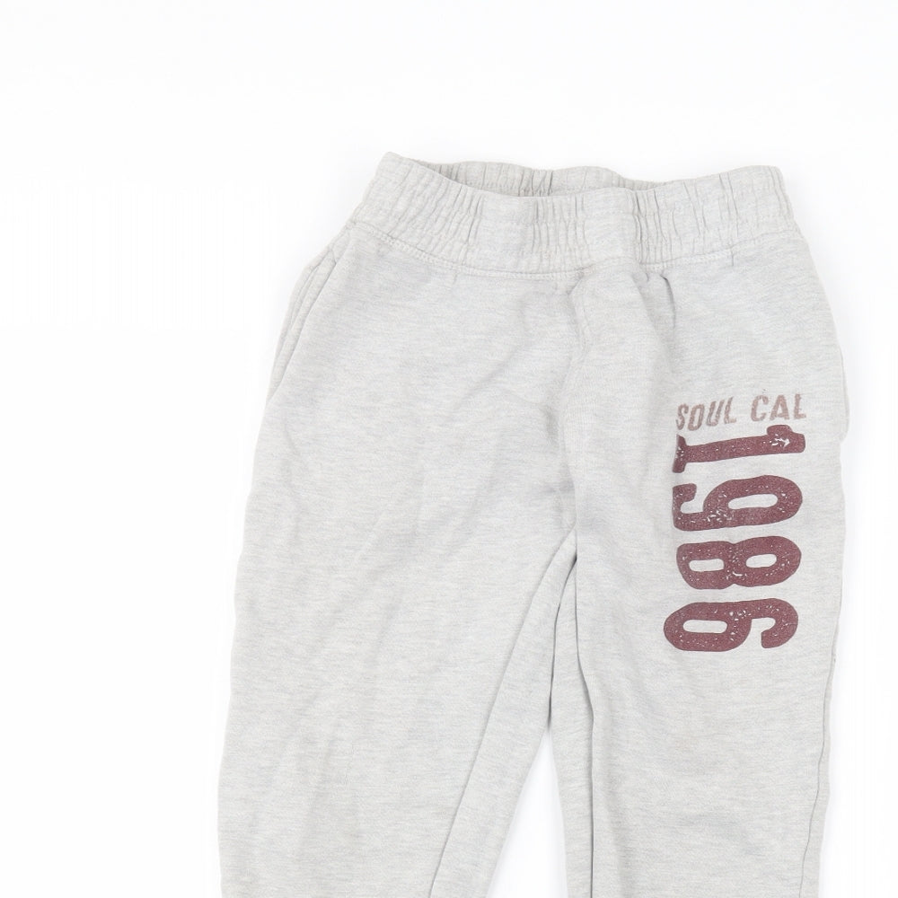SoulCal&Co Boys Grey   Sweatpants Trousers Size 13 Years