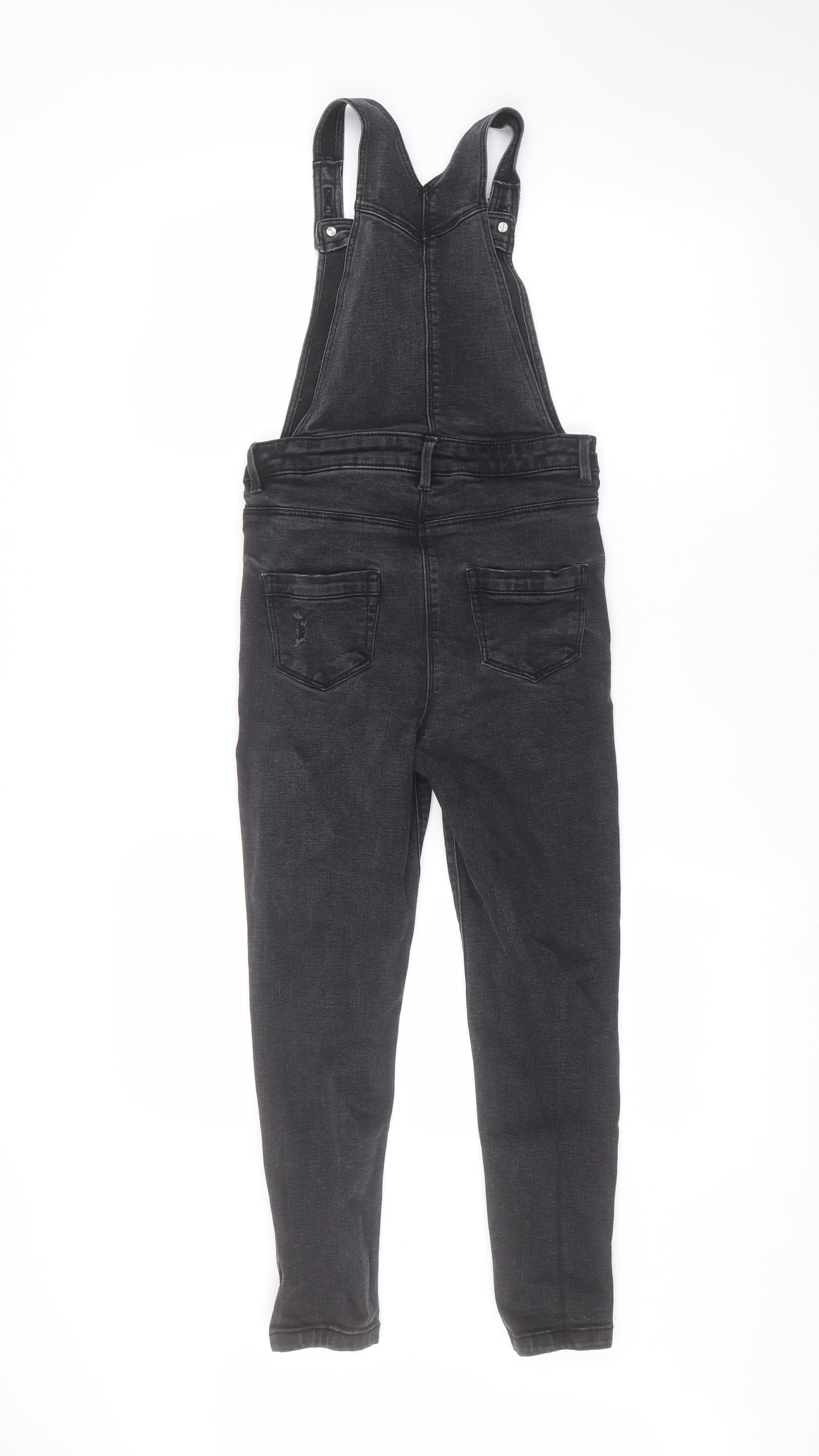 Matalan Girls Black   Dungaree One-Piece Size 10 Years