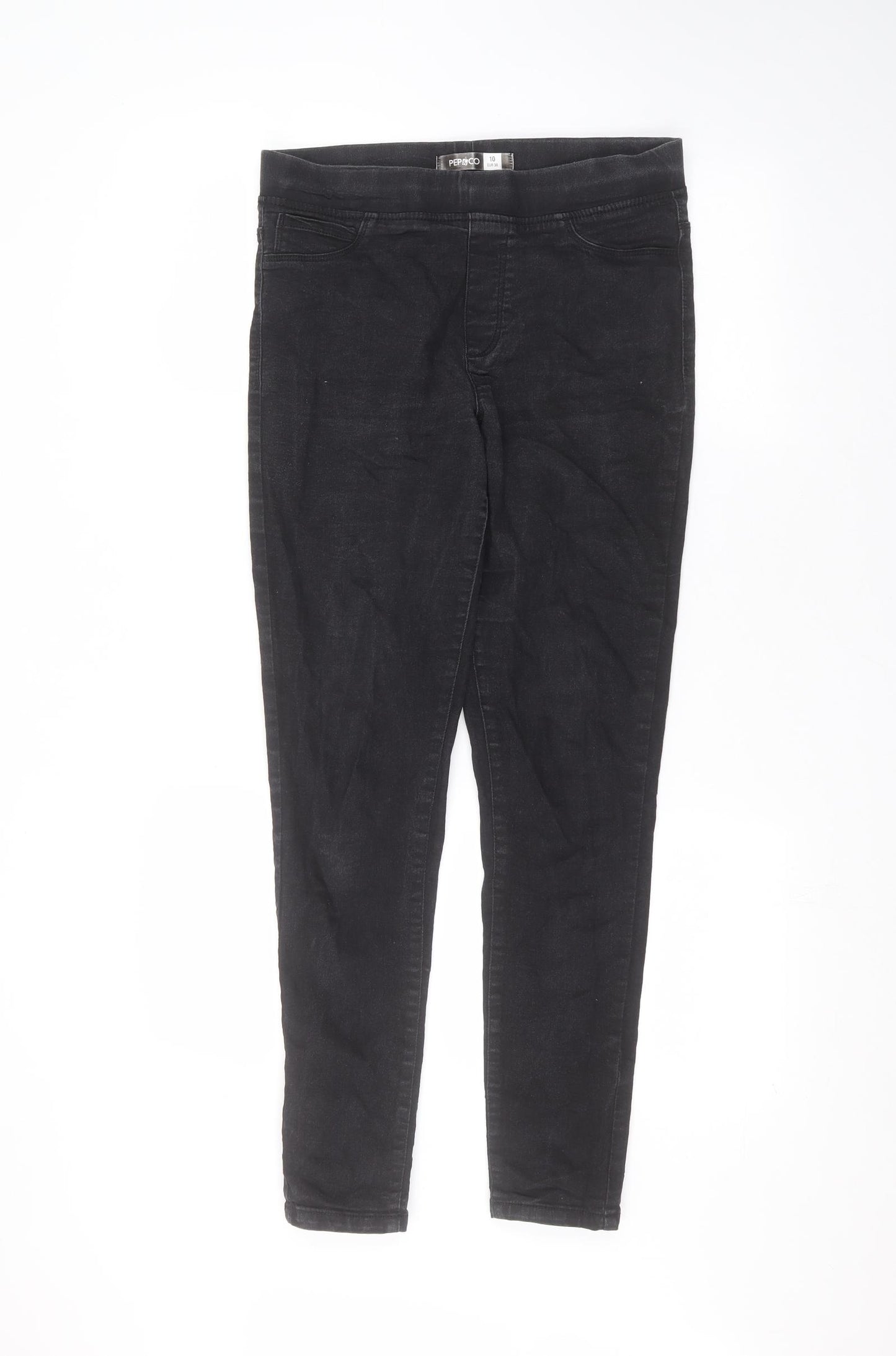 PEP&CO Womens Black   Skinny Jeans Size 10 L27 in