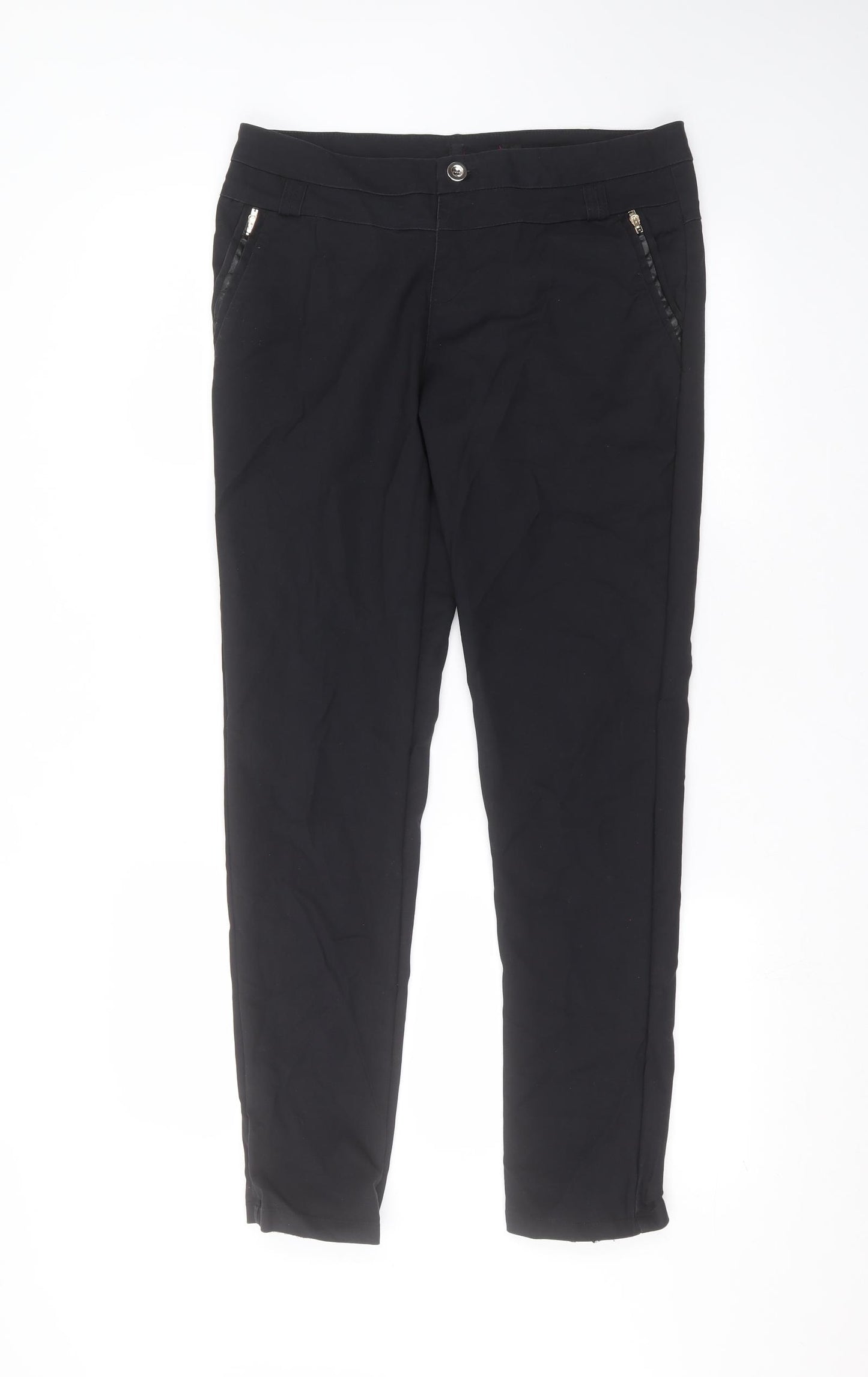 Preworn Womens Black   Trousers  Size L L30 in