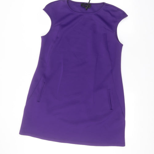 Preworn Womens Purple   Basic Blouse Size 14