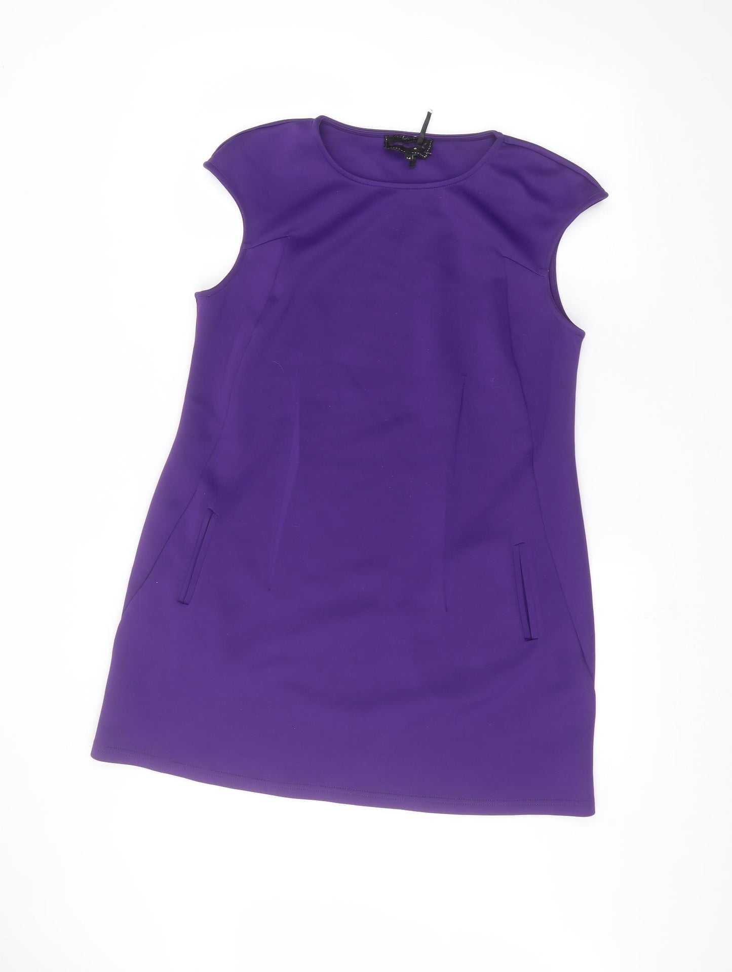Preworn Womens Purple   Basic Blouse Size 14