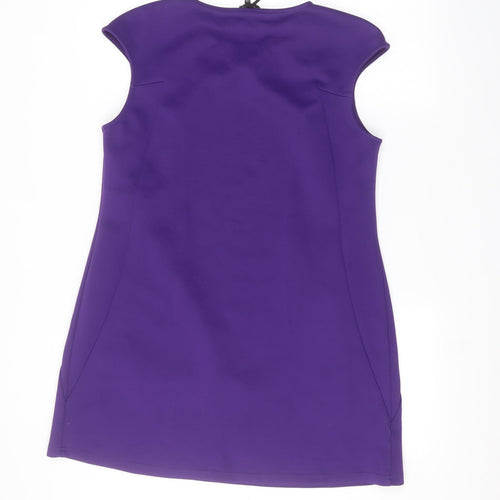 Preworn Womens Purple   Basic Blouse Size 14