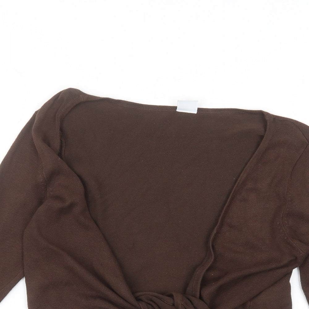New Look Womens Brown   Cardigan Jumper Size 10